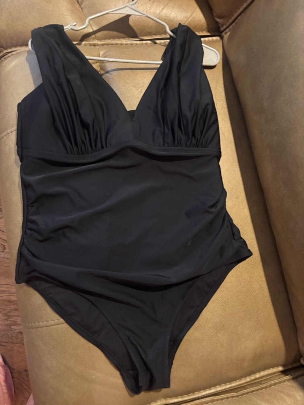 Coastal Blue Black One-Piece Swimsuit size 2X NWT